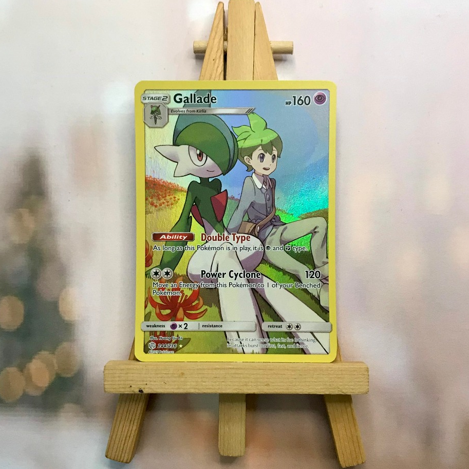Thẻ hình Pokemon Gallade 244/236 - Lá bài lẻ Secret Rare tiếng Anh chính hãng