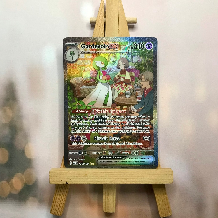 Thẻ hình Pokemon Gardevoir ex 245/198 - Lá bài lẻ Scarlet & Violet Base Set Special Illustration Rare tiếng Anh chính hãng