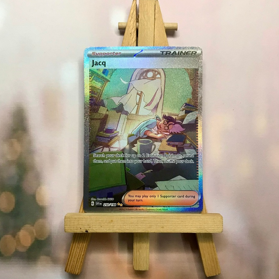 Thẻ hình Pokemon Jacq 250/198 - Lá bài lẻ Scarlet & Violet Base Set Special Illustration Rare tiếng Anh chính hãng