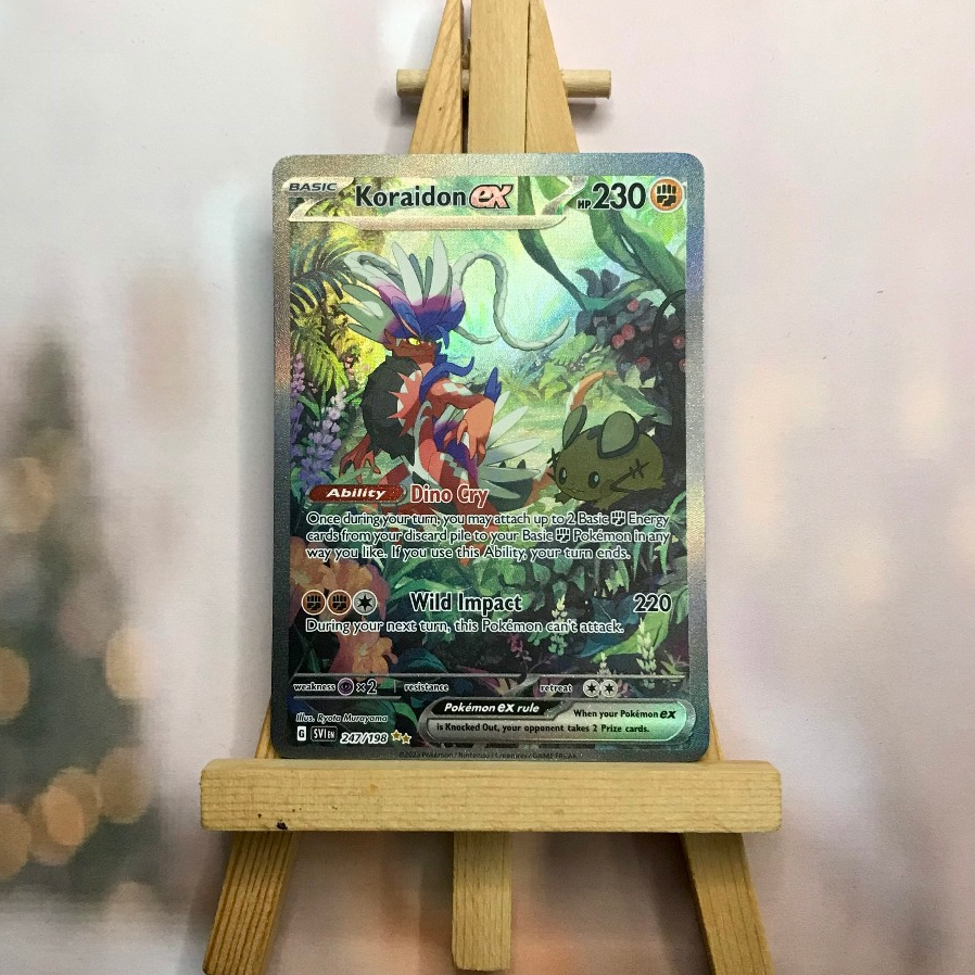 Thẻ hình Pokemon Koraidon ex 247/198 - Lá bài lẻ Scarlet & Violet Base Set Special Illustration Rare tiếng Anh chính hãng
