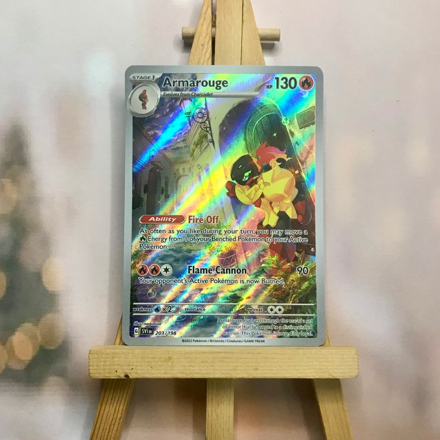 Thẻ hình Pokemon Armarouge 203/198 - Lá bài lẻ Scarlet & Violet Base Set Illustration Rare tiếng Anh chính hãng