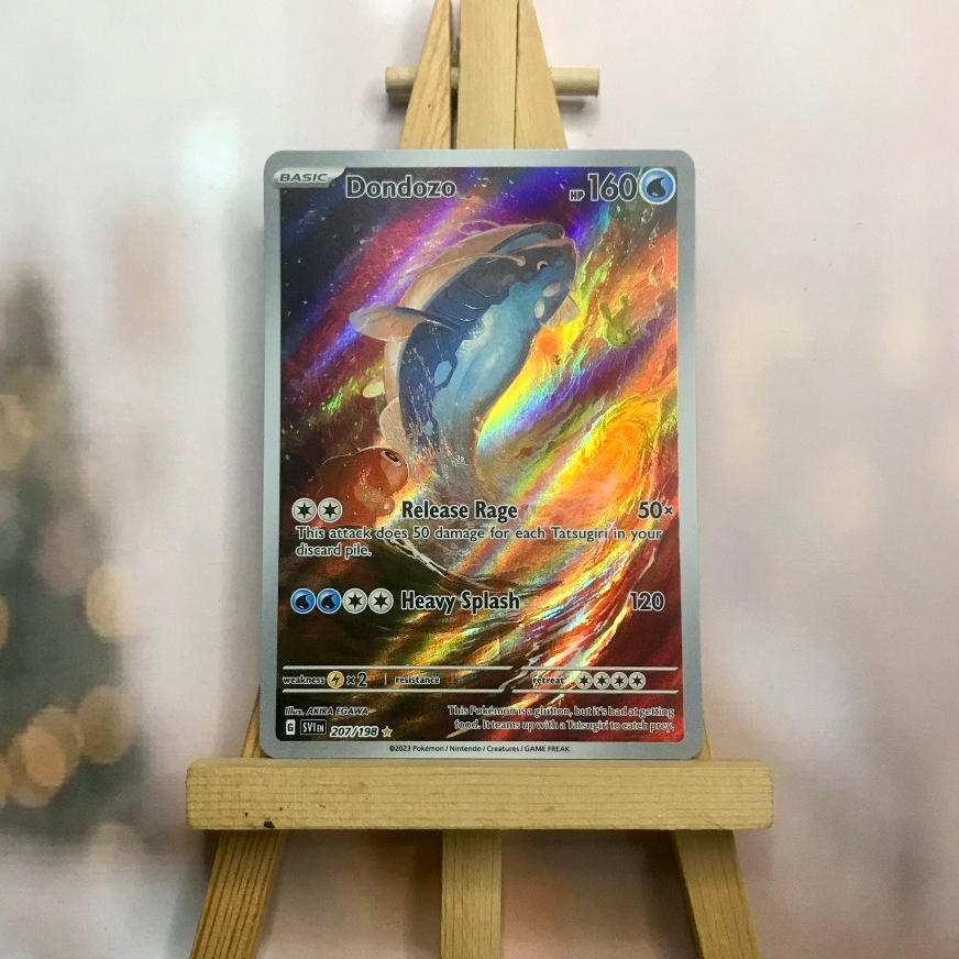 Thẻ hình Pokemon Dondozo 207/198 - Lá bài lẻ Scarlet & Violet Base Set Illustration Rare tiếng Anh chính hãng