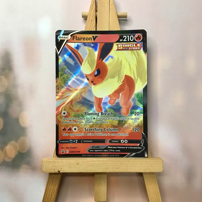 Thẻ hình Pokemon Flareon V SWSH149 - Lá bài Sword & Shield Evolving Skies Promo tiếng Anh chính hãng