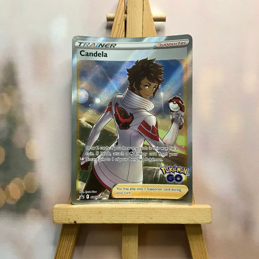 Thẻ hình Pokemon Candela SWSH228 - Lá bài lẻ Full Art Ultra Rare tiếng Anh chính hãng