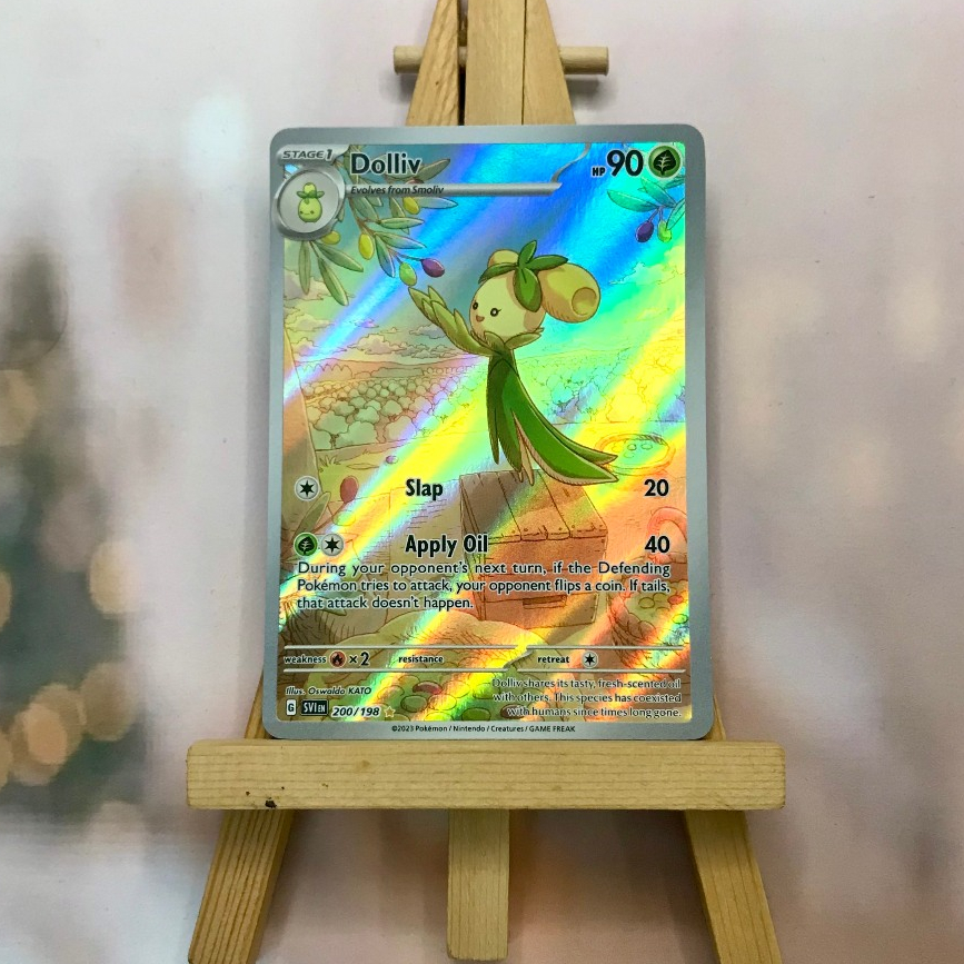 Thẻ hình Pokemon Dolliv 200/198 - Lá bài lẻ Scarlet & Violet Base Set Illustration Rare tiếng Anh chính hãng