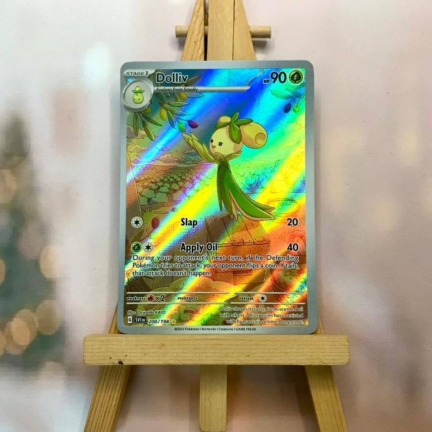 Thẻ hình Pokemon Dolliv 200/198 - Lá bài lẻ Scarlet & Violet Base Set Illustration Rare tiếng Anh chính hãng