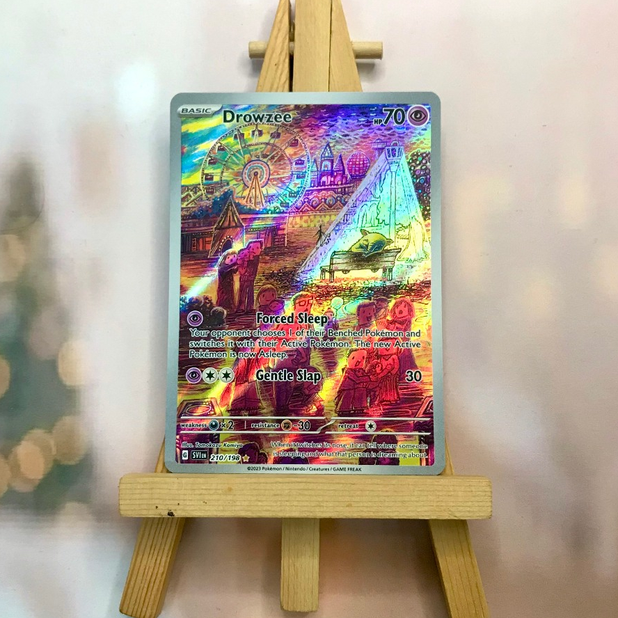 Thẻ hình Pokemon Drowzee 210/198 - Lá bài lẻ Scarlet & Violet Base Set Illustration Rare tiếng Anh chính hãng
