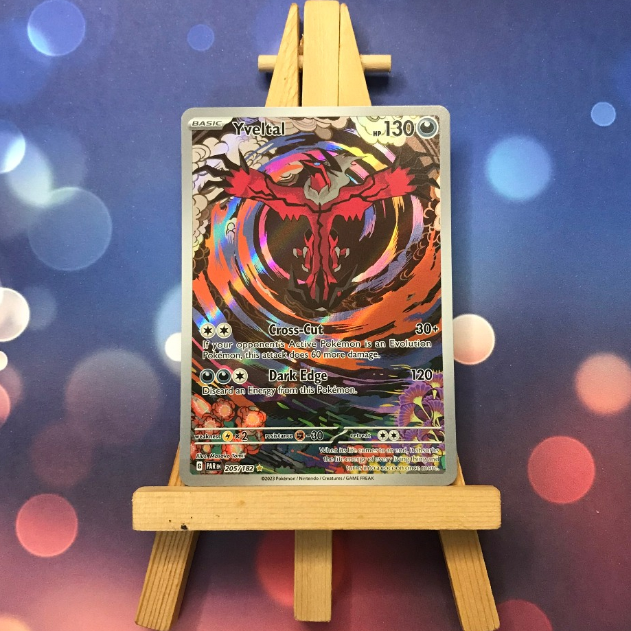 Thẻ hình Pokemon Yveltal 205/182 - Lá bài lẻ Paradox Rift Illustration Rare tiếng Anh chính hãng