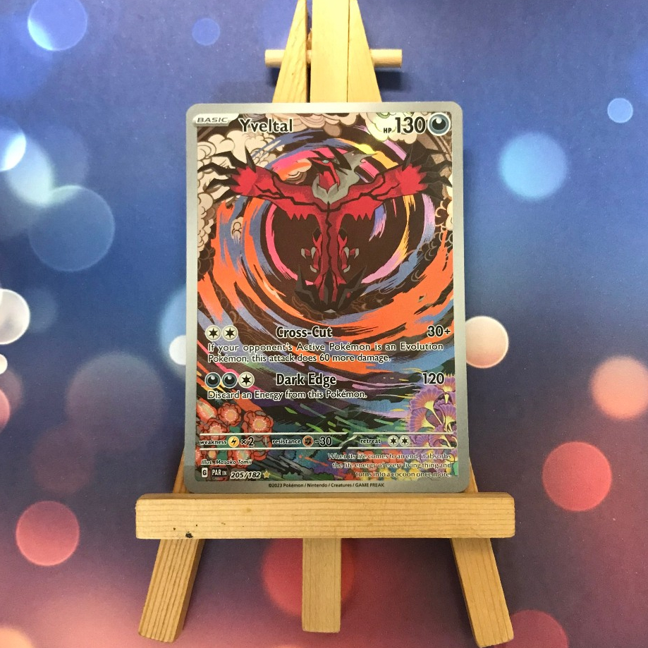 Thẻ hình Pokemon Yveltal 205/182 - Lá bài lẻ Paradox Rift Illustration Rare tiếng Anh chính hãng