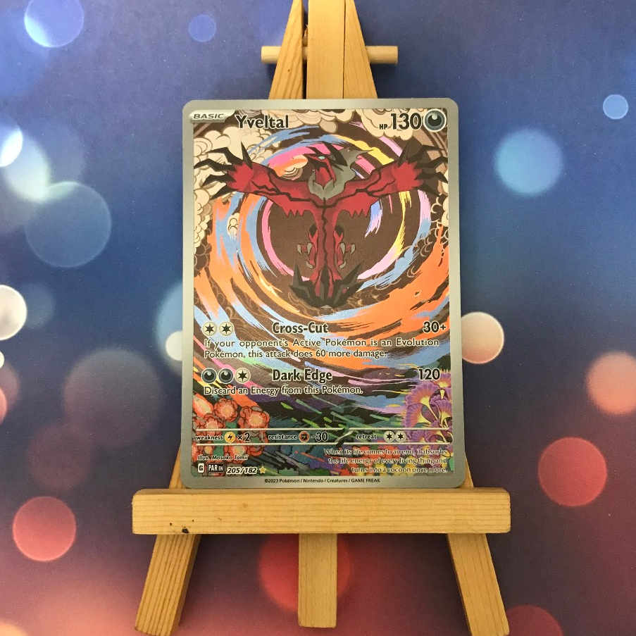 Thẻ hình Pokemon Yveltal 205/182 - Lá bài lẻ Paradox Rift Illustration Rare tiếng Anh chính hãng
