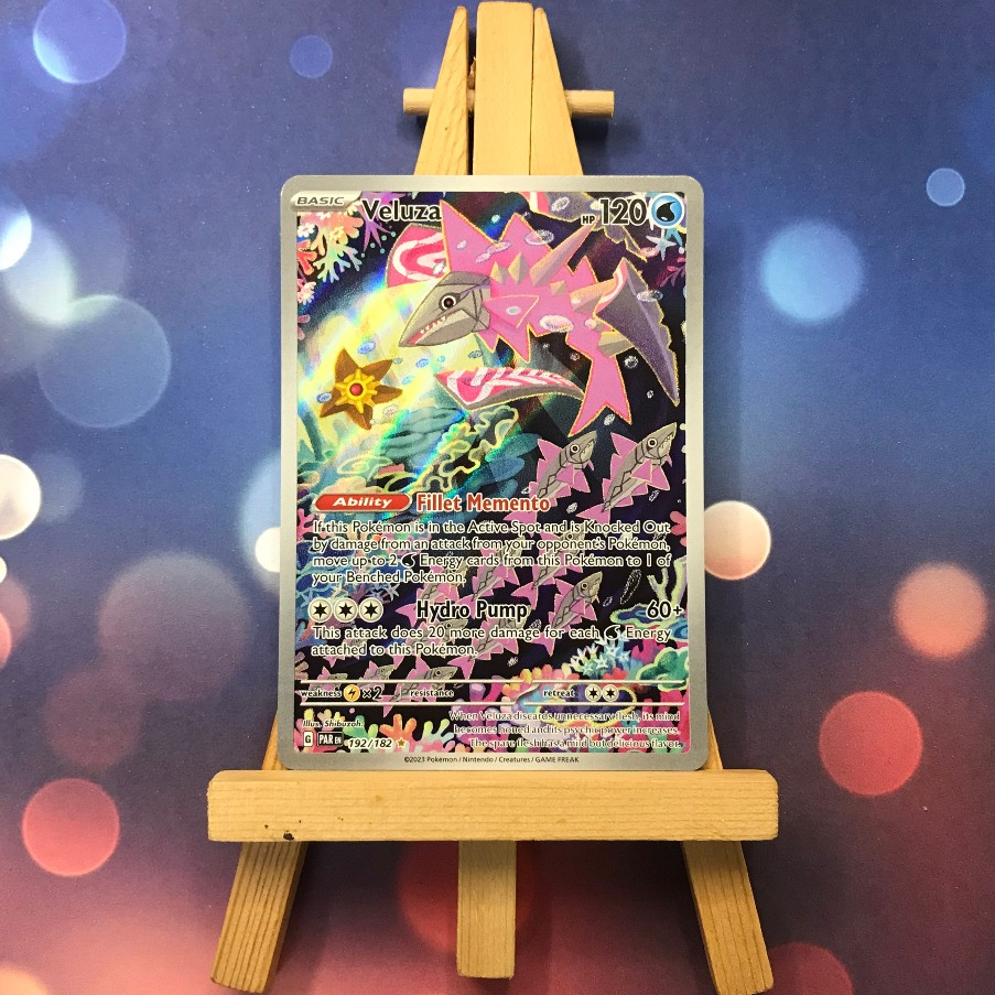 Thẻ hình Pokemon Veluza 192/182 - Lá bài lẻ Paradox Rift Illustration Rare tiếng Anh chính hãng
