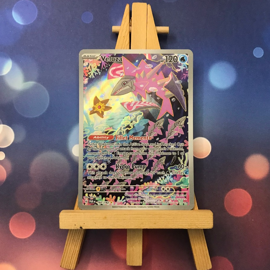 Thẻ hình Pokemon Veluza 192/182 - Lá bài lẻ Paradox Rift Illustration Rare tiếng Anh chính hãng
