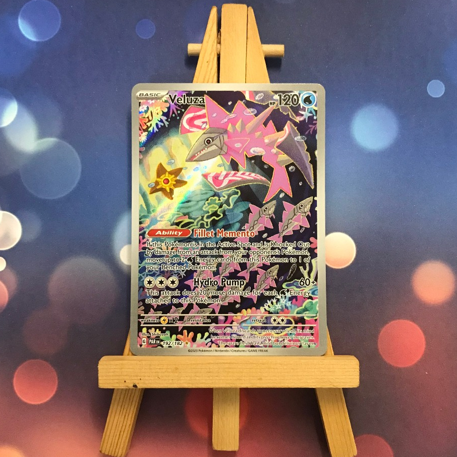 Thẻ hình Pokemon Veluza 192/182 - Lá bài lẻ Paradox Rift Illustration Rare tiếng Anh chính hãng