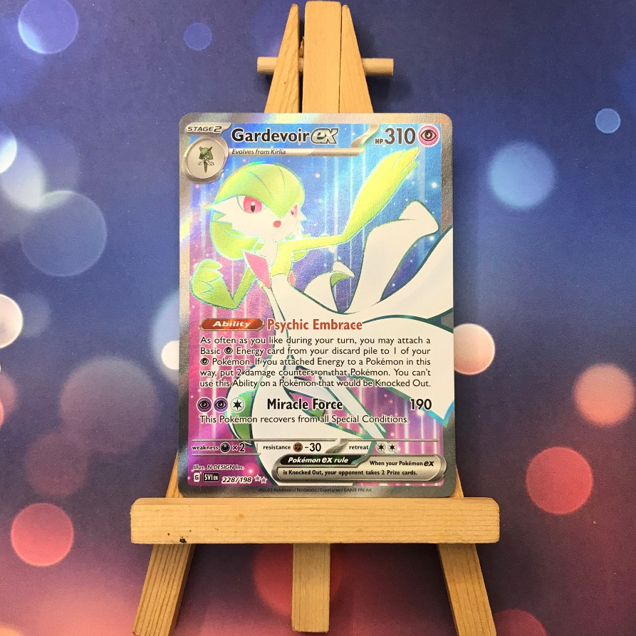 Thẻ hình Pokemon Gardevoir ex 228/198 - Lá bài lẻ Scarlet & Violet Base Set Full Art Secret Rare tiếng Anh chính hãng