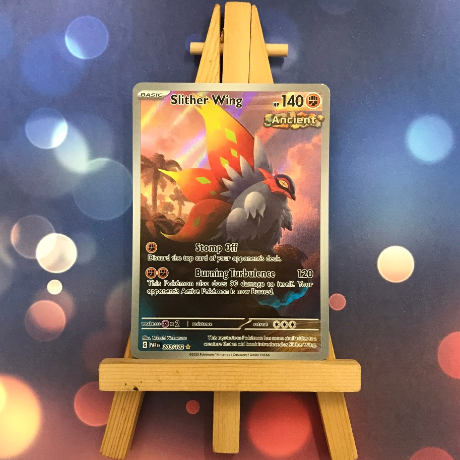 Thẻ hình Pokemon Slither Wing 203/182 - Lá bài lẻ Paradox Rift Illustration Rare tiếng Anh chính hãng