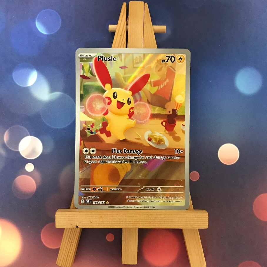 Thẻ hình Pokemon Plusle 193/182 - Lá bài lẻ Paradox Rift Illustration Rare tiếng Anh chính hãng