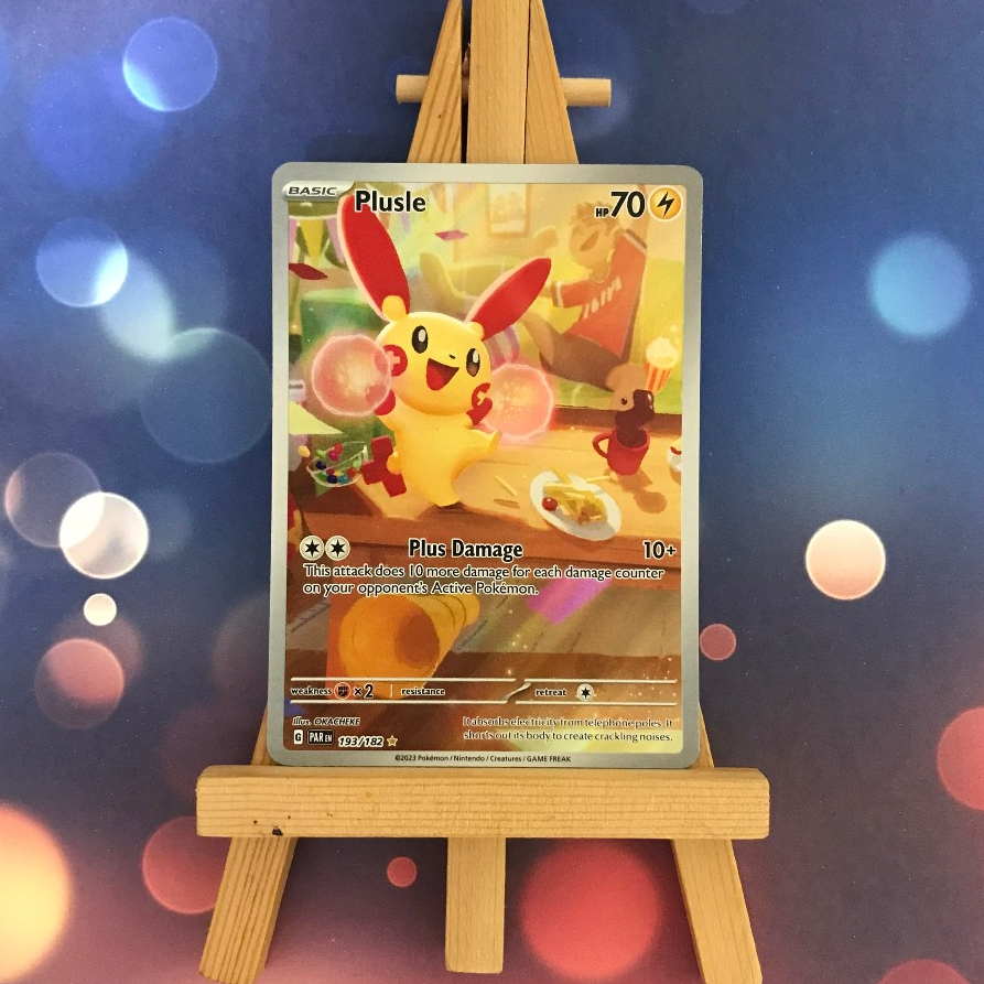Thẻ hình Pokemon Plusle 193/182 - Lá bài lẻ Paradox Rift Illustration Rare tiếng Anh chính hãng