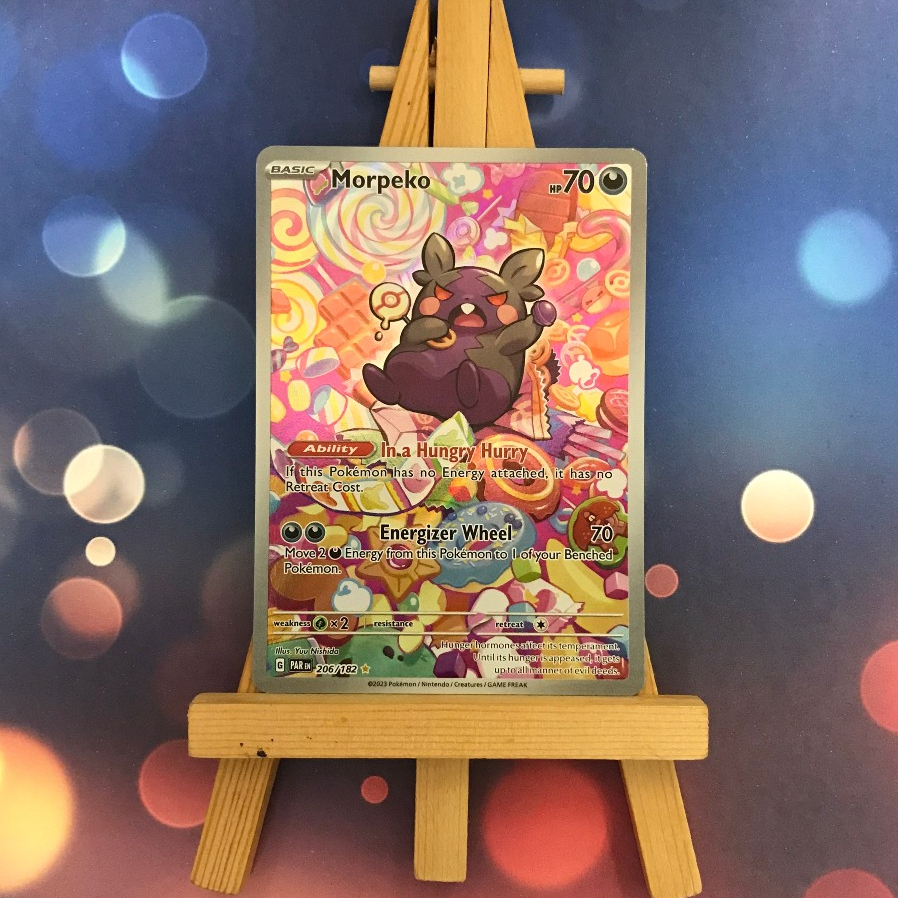Thẻ hình Pokemon Morpeko 206/182 - Lá bài lẻ Paradox Rift Illustration Rare tiếng Anh chính hãng
