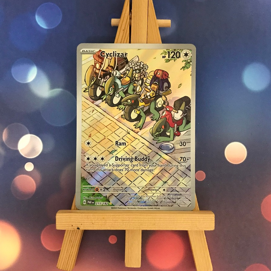 Thẻ hình Pokemon Cyclizar 215/182 - Lá bài lẻ Paradox Rift Illustration Rare tiếng Anh chính hãng