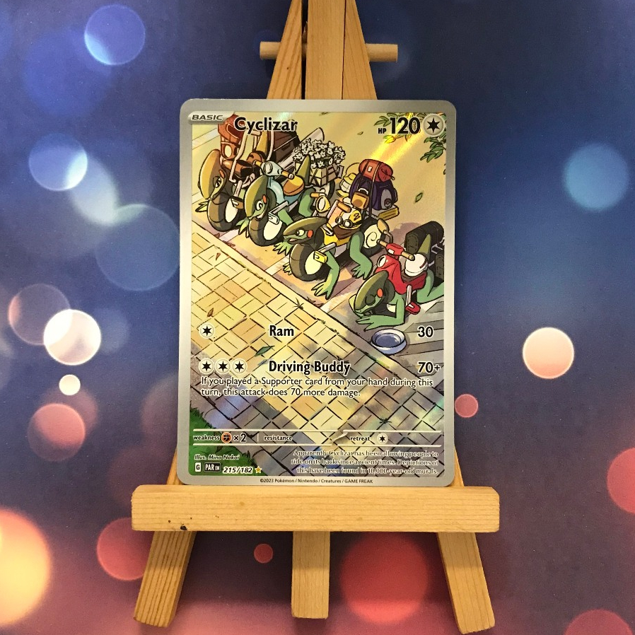 Thẻ hình Pokemon Cyclizar 215/182 - Lá bài lẻ Paradox Rift Illustration Rare tiếng Anh chính hãng