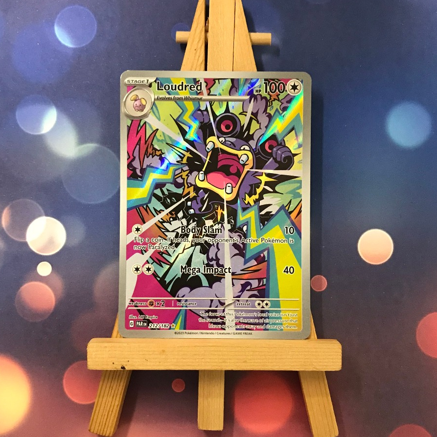 Thẻ hình Pokemon Loudred 212/182 - Lá bài lẻ Paradox Rift Illustration Rare tiếng Anh chính hãng