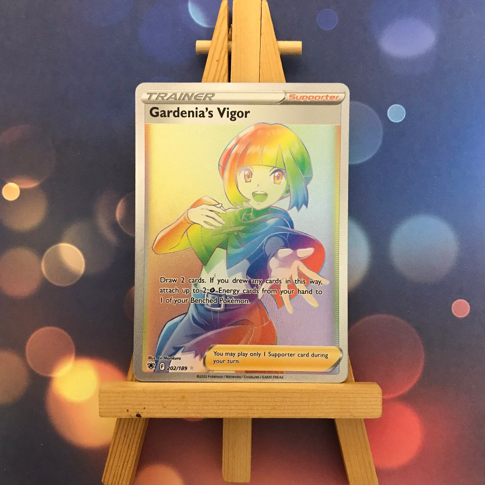 Thẻ hình Pokemon Gardenia's Vigor 202/189 - Lá bài lẻ Hyper Rare tiếng Anh chính hãng