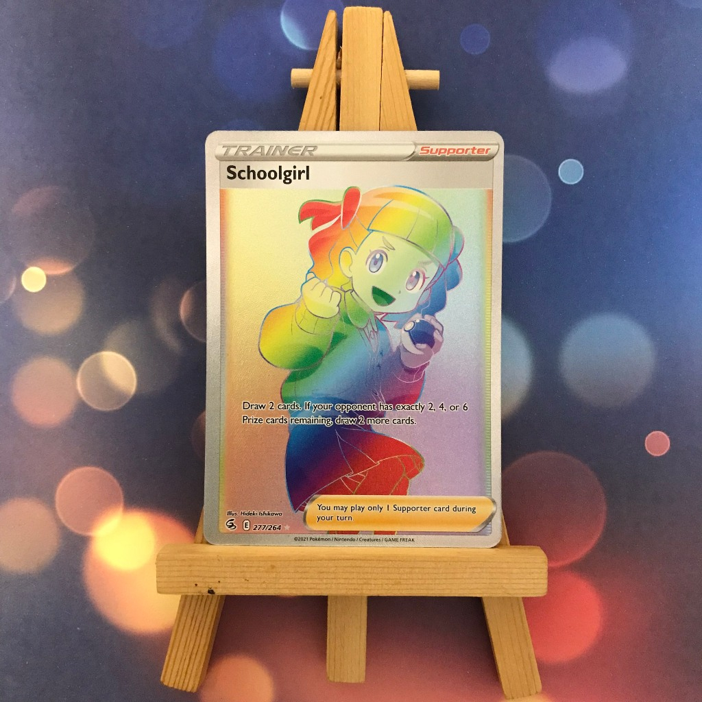 Thẻ hình Pokemon Schoolgirl 277/264 - Lá bài lẻ Hyper Rare tiếng Anh chính hãng