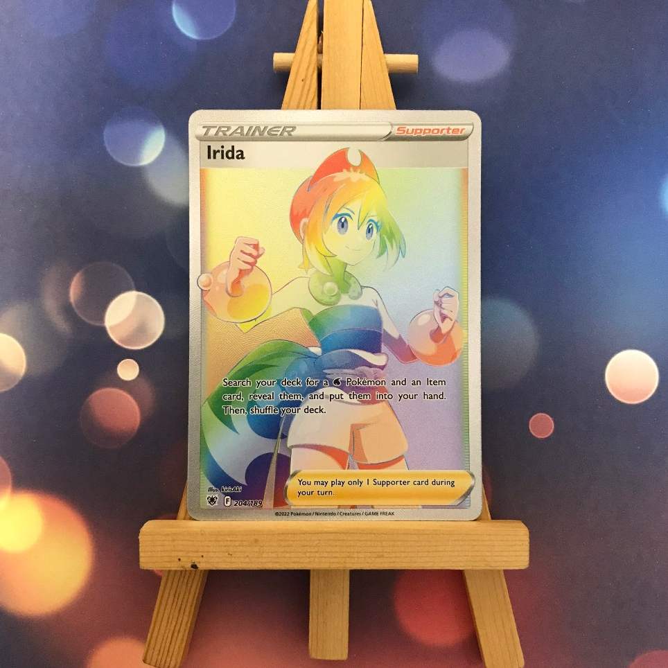 Thẻ hình Pokemon Irida 204/189 - Lá bài lẻ Hyper Rare tiếng Anh chính hãng