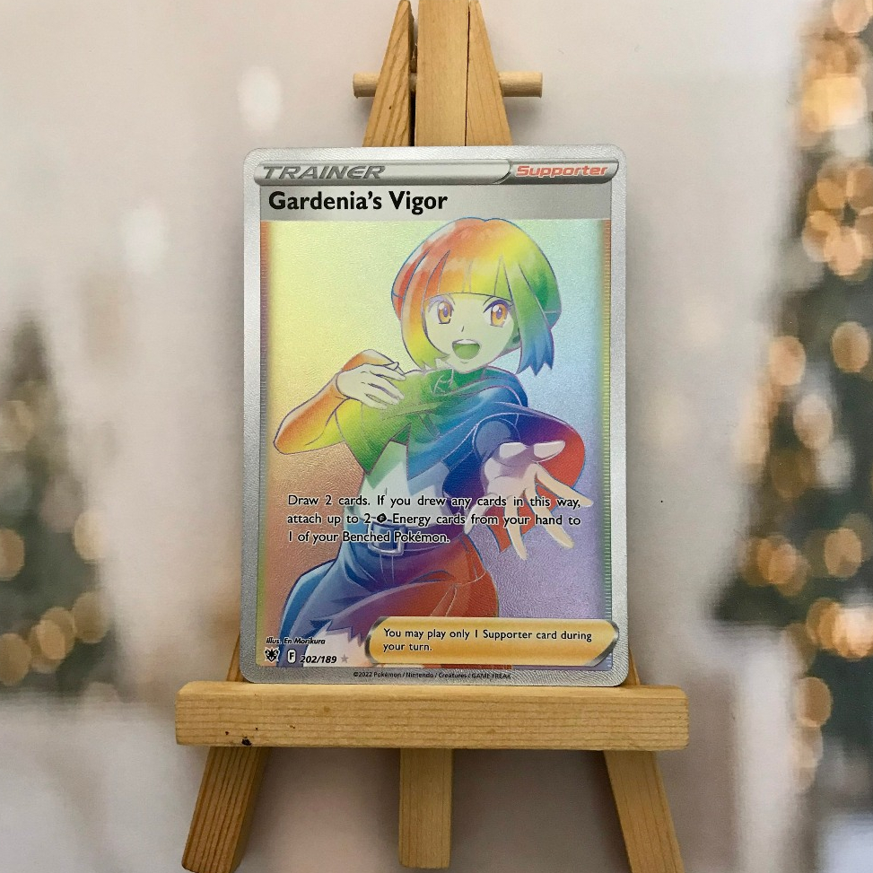 Thẻ hình Pokemon Gardenia's Vigor 202/189 - Lá bài lẻ Hyper Rare tiếng Anh chính hãng