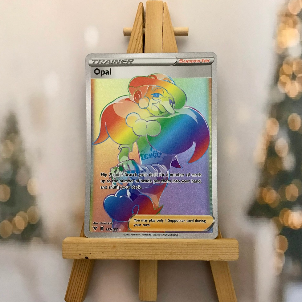 Thẻ hình Pokemon Opal 197/185 - Lá bài lẻ Vivid Voltage Hyper Rare tiếng Anh chính hãng