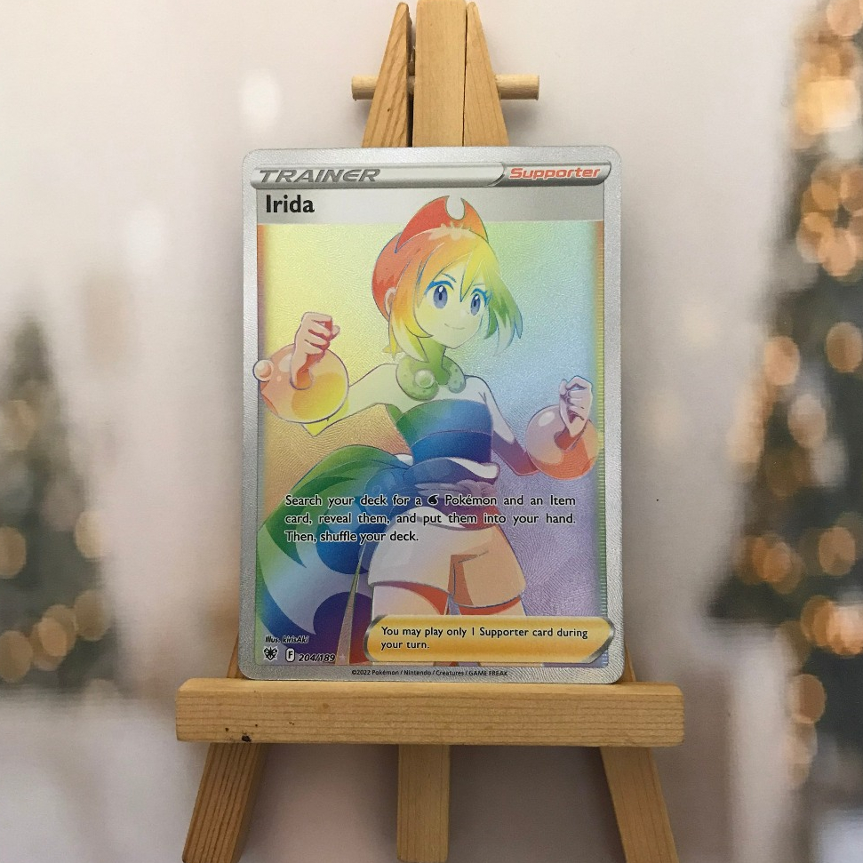 Thẻ hình Pokemon Irida 204/189 - Lá bài lẻ Hyper Rare tiếng Anh chính hãng