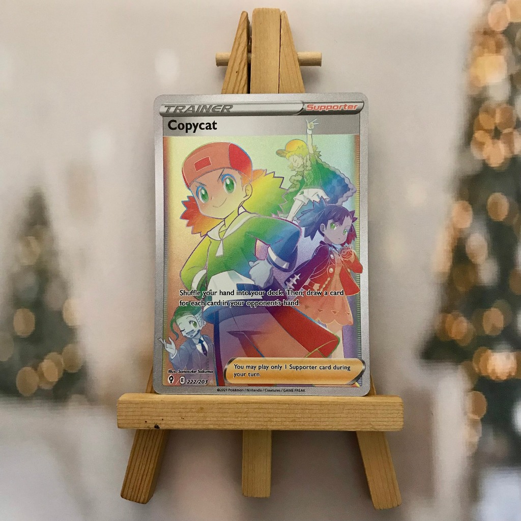 Thẻ hình Pokemon Copycat 222/203 - Lá bài lẻ Hyper Rare tiếng Anh chính hãng