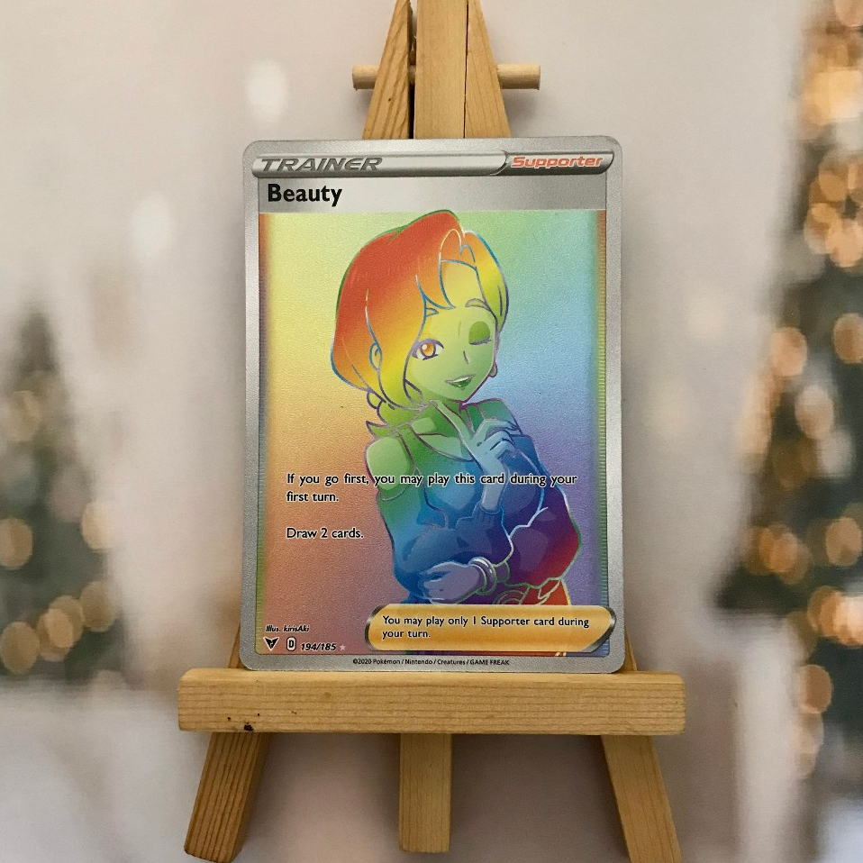 Thẻ hình Pokemon Beauty 194/185 - Lá bài lẻ Hyper Rare tiếng Anh chính hãng