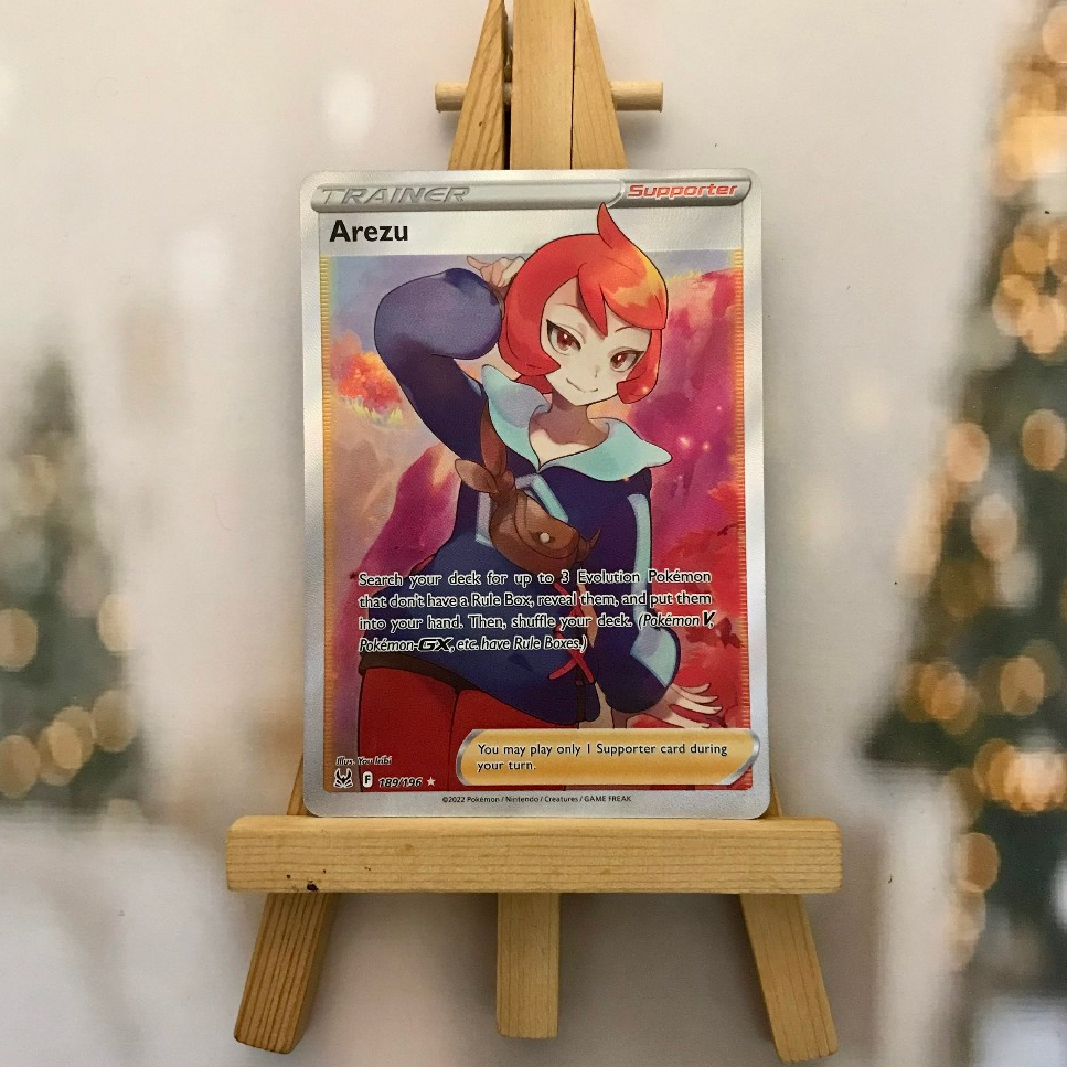 Thẻ hình Pokemon Arezu 189/196 - Lá bài lẻ Lost Origin Full Art Ultra Rare tiếng Anh chính hãng