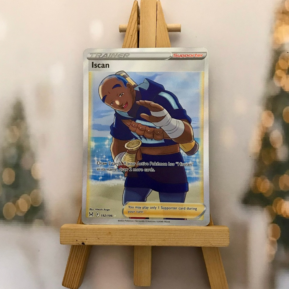 Thẻ hình Pokemon Iscan 192/196 - Lá bài lẻ Lost Origin Full Art Ultra Rare tiếng Anh chính hãng