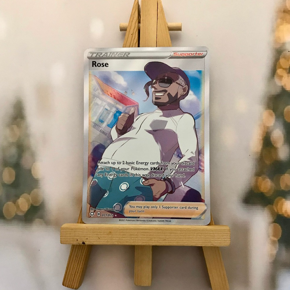 Thẻ hình Pokemon Rose 071/072 - Lá bài Sword & Shield Shining Fates Full Art Ultra Rare tiếng Anh chính hãng