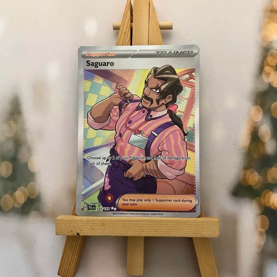 Thẻ hình Pokemon Saguaro 255/193 - Lá bài lẻ Scarlet & Violet: Paldea Evolved Full Art Secret Rare tiếng Anh chính hãng