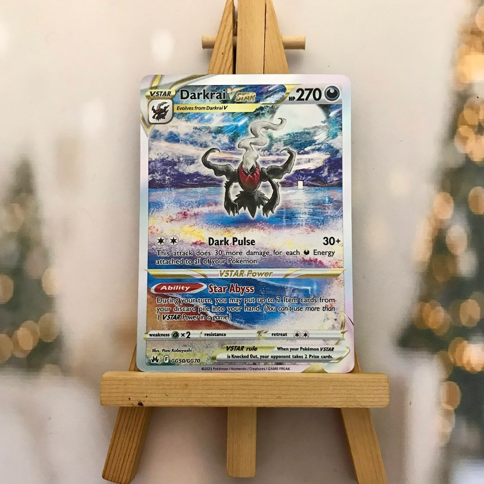 Thẻ hình Pokemon Darkrai VSTAR GG50/GG70 - Lá bài lẻ Ultra Rare tiếng Anh chính hãng