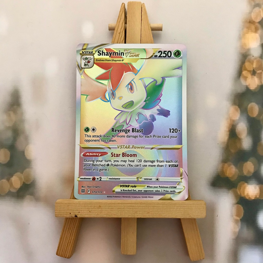 Thẻ hình Pokemon Shaymin VSTAR 173/172 - Lá bài lẻ Brilliant Stars Hyper Rare tiếng Anh