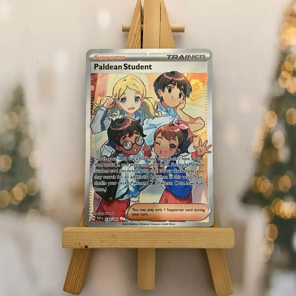 Thẻ hình Pokemon Paldean Student 230/091 - Lá bài Scarlet & Violet: Paldean Fates Illustration Rare tiếng Anh chính hãng