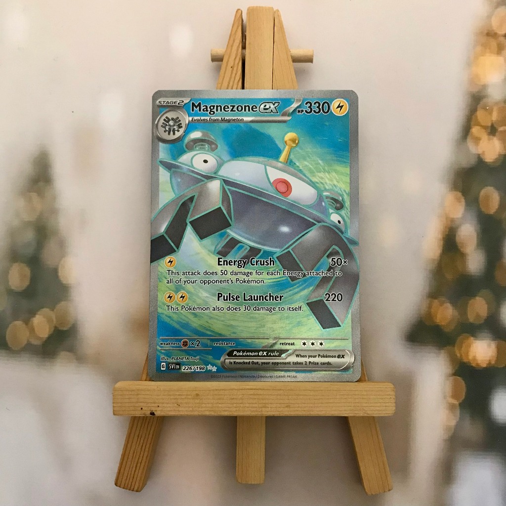 Thẻ hình Pokemon Magnezone ex 226/198 - Lá bài lẻ Scarlet & Violet Base Set Full Art Secret Rare tiếng Anh chính hãng