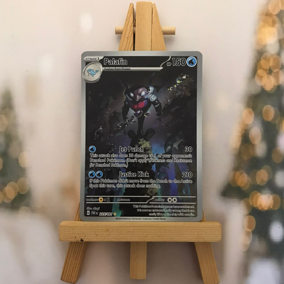 Thẻ hình Pokemon Palafin 225/091 - Lá bài lẻ Paldean Fates Illustration Rare tiếng Anh chính hãng