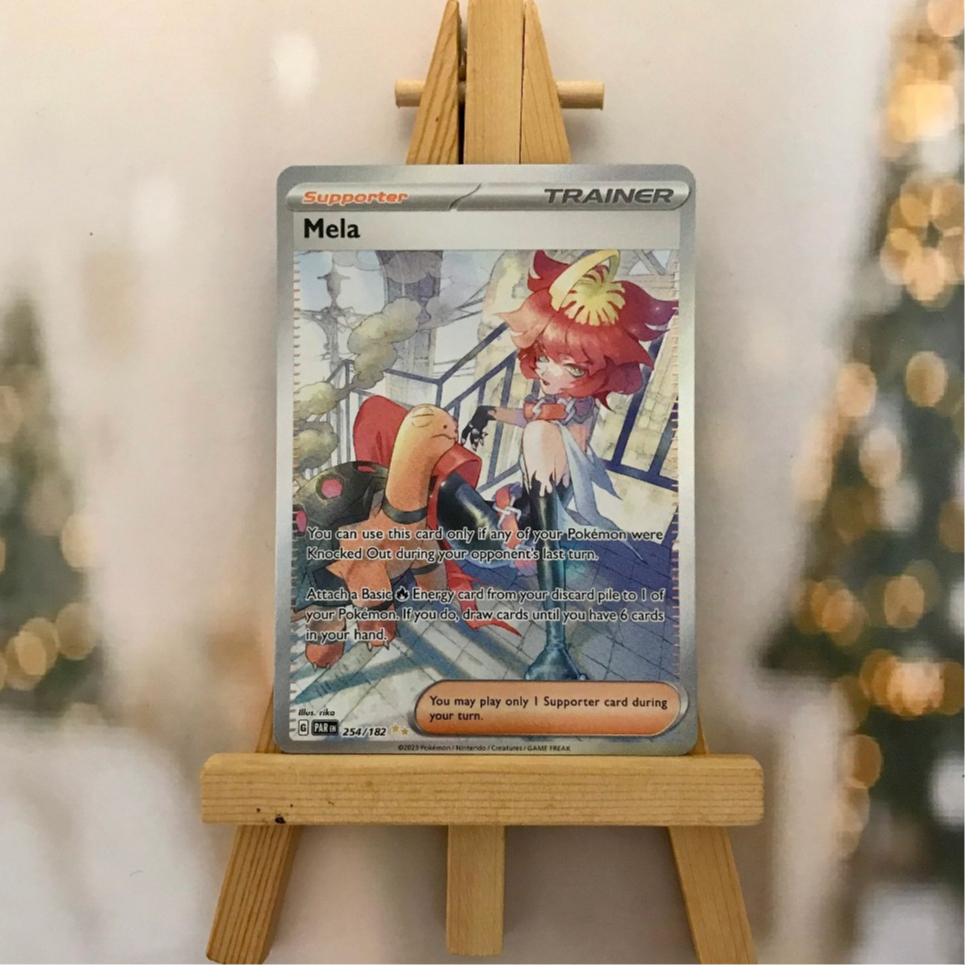 Thẻ hình Pokemon Mela 254/182 - Lá bài lẻ Paradox Rift Special Illustration Rare tiếng Anh chính hãng