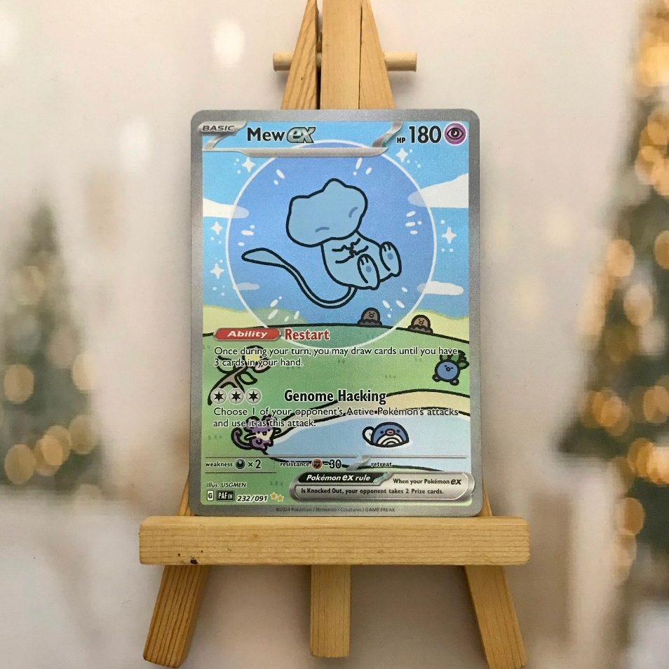 Thẻ hình Pokemon Mew ex 232/091 - Lá bài lẻ Paldean Fates Special Illustration Rare tiếng Anh chính hãng