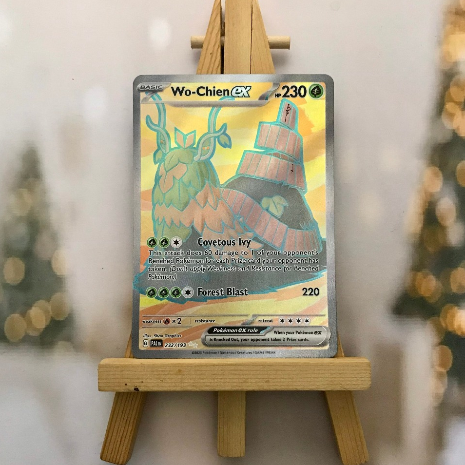 Thẻ hình Pokemon Wo-Chien ex 232/193 - Lá bài lẻ Scarlet&Violet Paldea Evolved Full Art Secret Rare tiếng Anh chính hãng