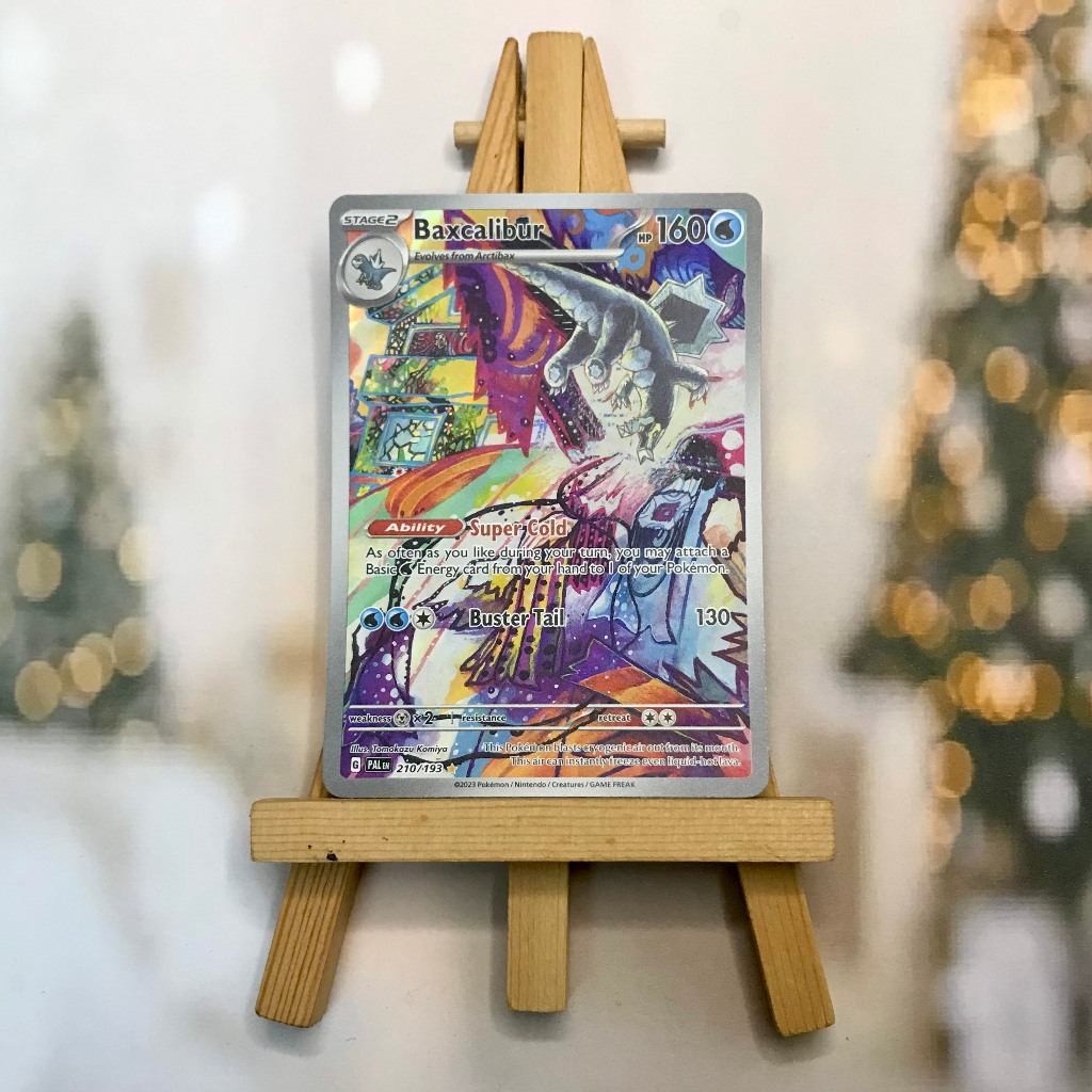 Thẻ hình Pokemon Baxcalibur 210/193 - Lá bài lẻ Paldea Evolved Illustration Rare tiếng Anh chính hãng