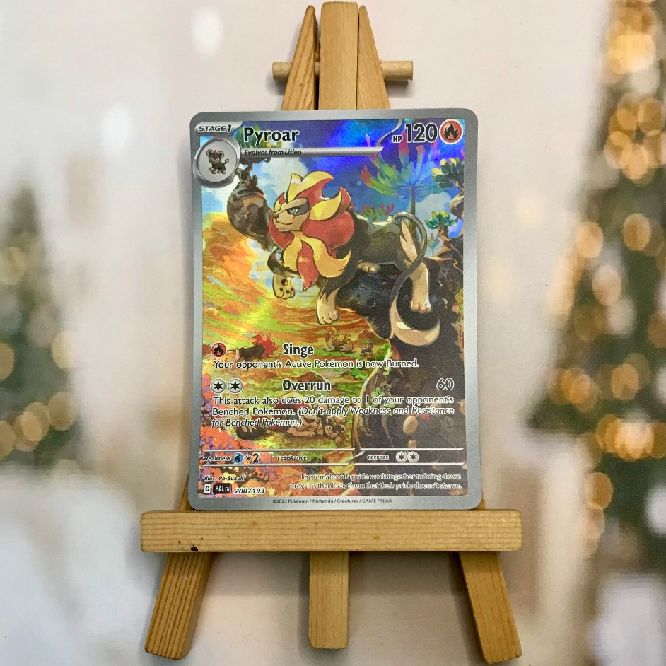 Thẻ hình Pokemon Pyroar 200/193 - Lá bài lẻ Scarlet & Violet: Paldea Evolved Illustration Rare tiếng Anh chính hãng