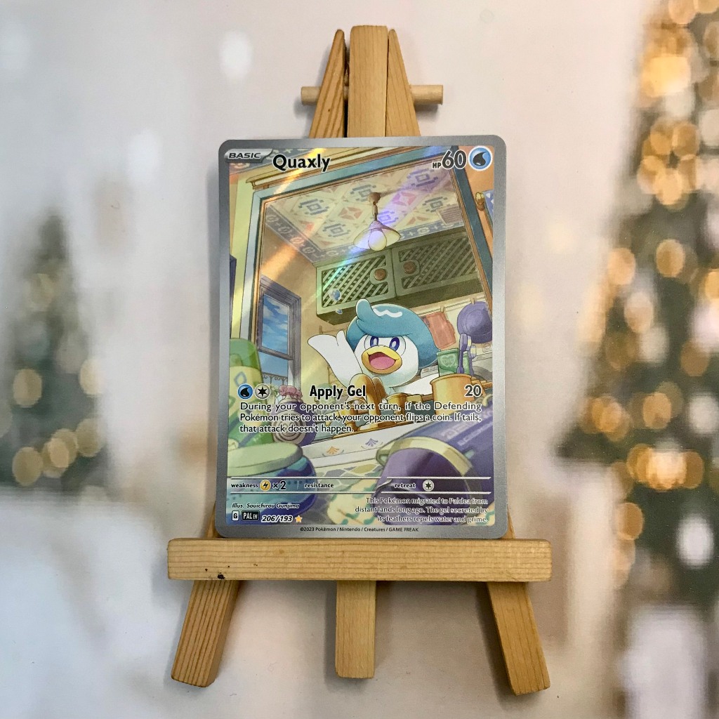 Thẻ hình Pokemon Quaxly 206/193 - Lá bài lẻ Paldea Evolved Illustration Rare tiếng Anh chính hãng
