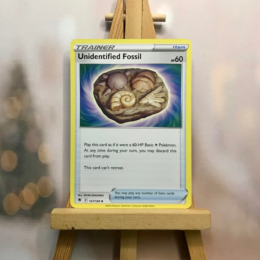 Thẻ hình Pokemon Unidentified Fossil 157/189 - Lá bài lẻ Astral Radiance Uncommon Reverse Holo tiếng Anh chính hãng