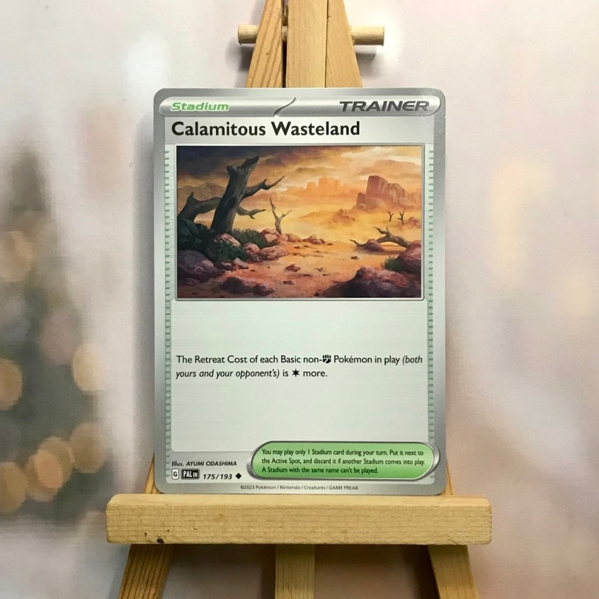 Thẻ hình Pokemon Calamitous Wasteland 175/193 - Lá bài SVE Paldea Evolved Uncommon Reverse Holo tiếng Anh chính hãng